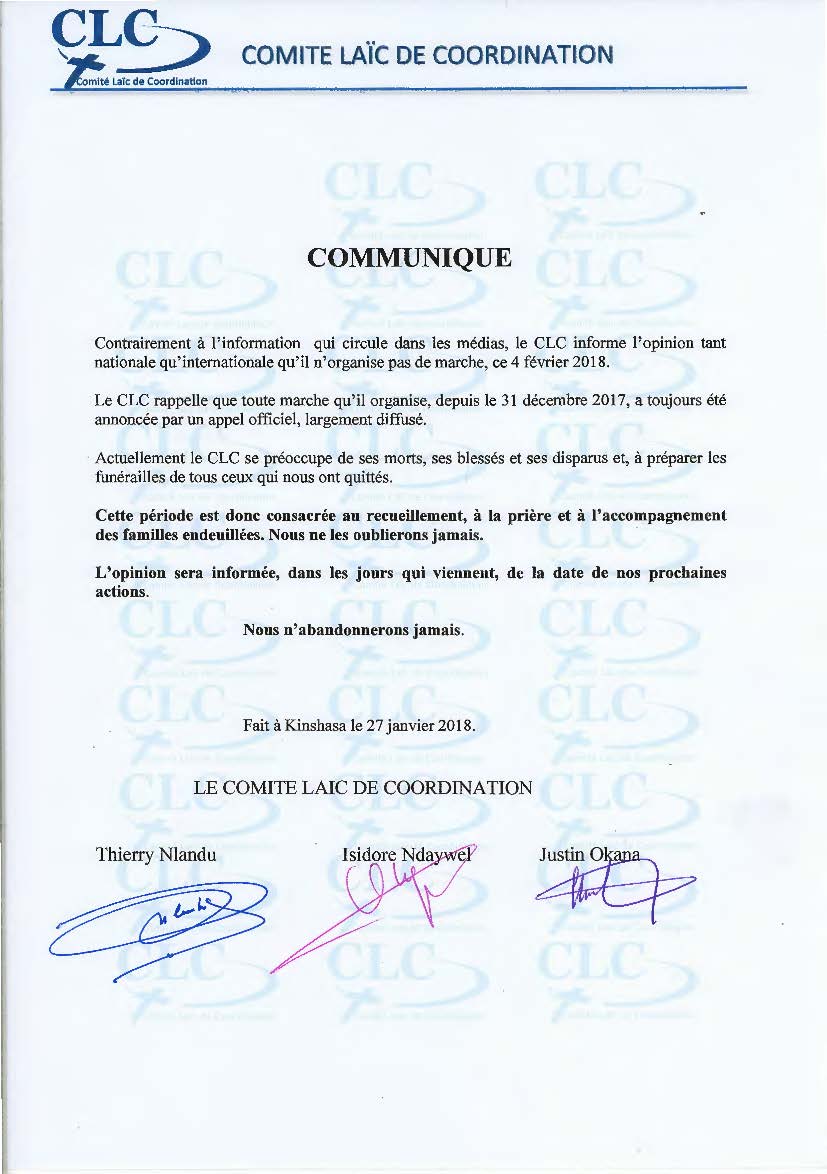 COMMUNIQUE