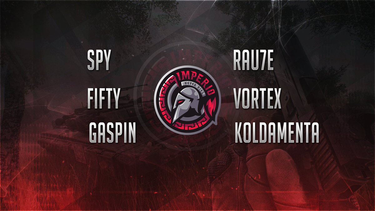 We announce our squad in <a href="/Battalion1944/">Block Head</a> 🇪🇸 @spyu17  <a href="/rau7e/">KPI rau7e</a>  <a href="/koldamenta/">koldamenta</a>  <a href="/Fifty_B44/">Fifty</a> @Vortex0G and @XxGaSpiNxX  as a coach.