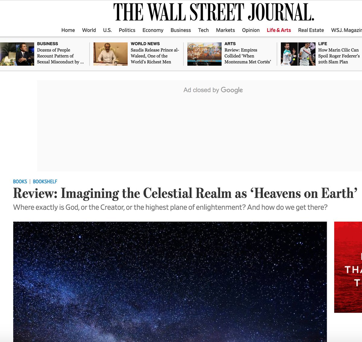 Michael Shermer On Twitter Review Of Heavens On Earth In Wall