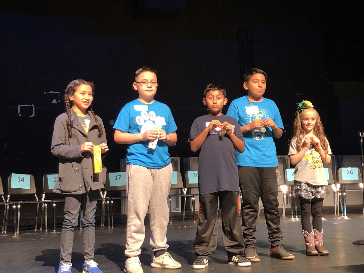 chamberlinabe's tweet image. Way to go Coyotes!! 3rd &amp;amp; 4th place in the CFB district Spanish Spelling Bee!! #mcwchallengeaccepted @McWhorterES #CFB