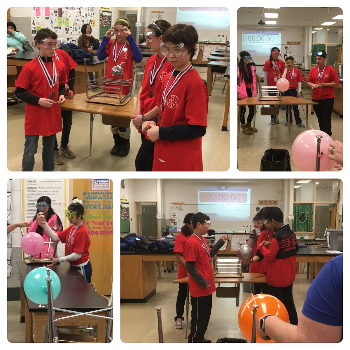Laura__Miley's tweet photo. Ss in the final round of jousting at #MSSTEMFAIR18 @BCPSSci @MrDunlapLead @MrStevens_LMS @CatonsvilleMS @TeamRidgely https://t.co/cwgDYkKXnD