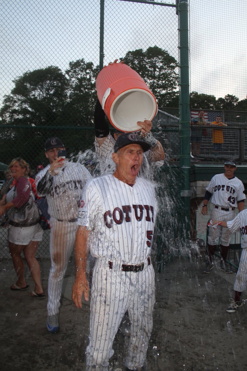 CotuitKettleers's tweet photo. Coach Roberts gave us his Top 3 “Bring it Forward” Insights from 2017. Read the full write-up on our Facebook page!
Pictured: his 300th win celebration!
#alwayslearning #thanks2017 https://t.co/EvbLGV5Rqm