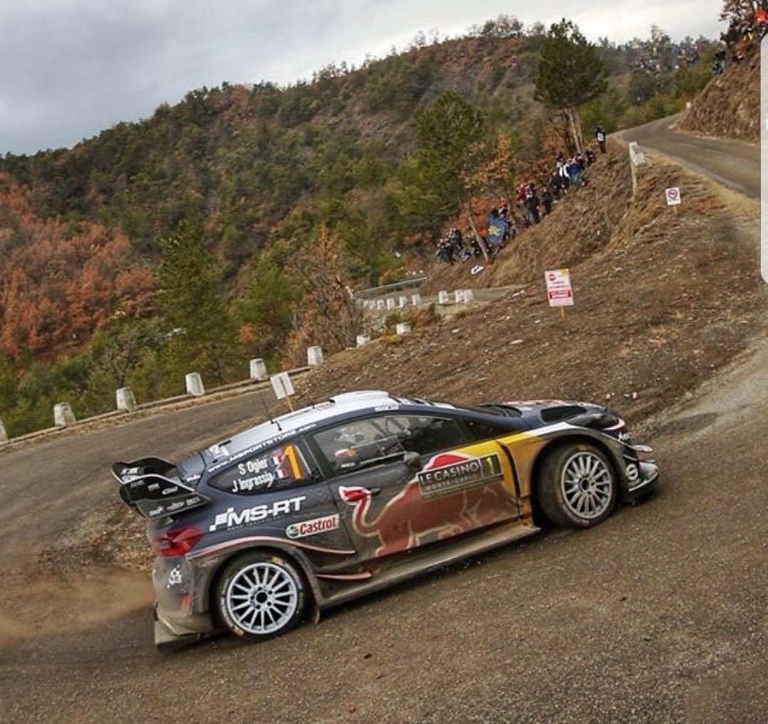 FordRallyFans's tweet photo. @SebOgier leads @OttTanak going into the final day of @rallyemontecarl 2018 @MSportLtd  @FordPerformance #WRC @WRCgerardquinn https://t.co/yvEL9B4fIY