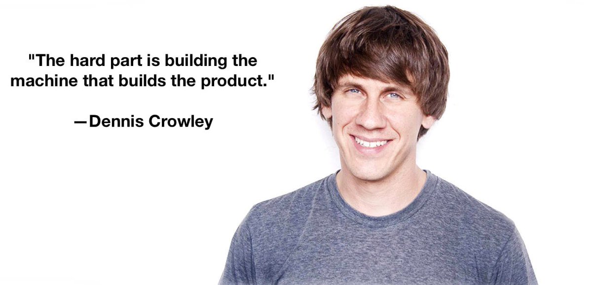 Don’t Just Build Product, Build the Machine that Builds the Product bit.ly/2eCCMBE
