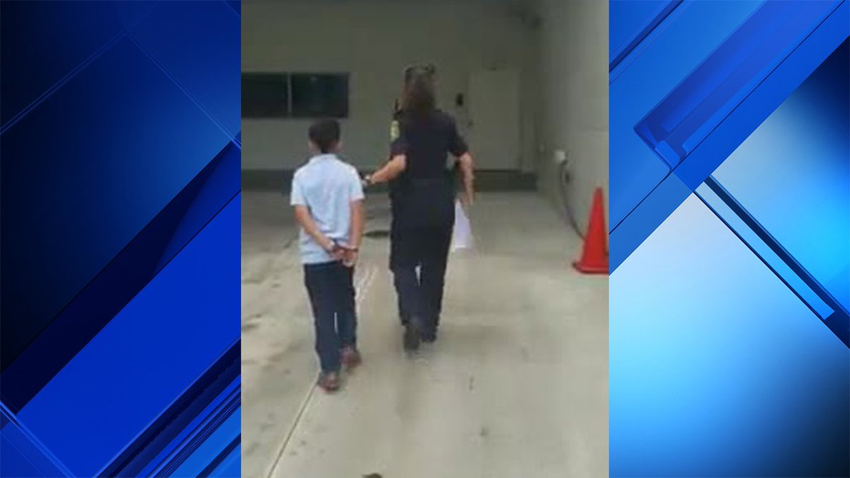 Video shows 7-year-old boy being led away from Miami school in handcuffs bit.ly/2DQwAQL https://t.co/K3N14NmC0b