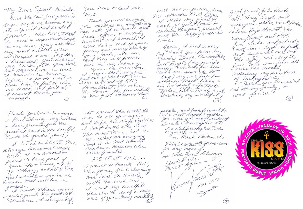 Thank you from Vinnie Vincent after the Atlanta KISS Expo 2018! lakissexpo.com/vinniethankyou <a href="/EddieTrunk/">Eddie Trunk</a> <a href="/KISSOnline/">KISS</a> <a href="/genesimmons/">Gene Simmons</a> <a href="/UltClassicRock/">UltimateClassicRock</a>