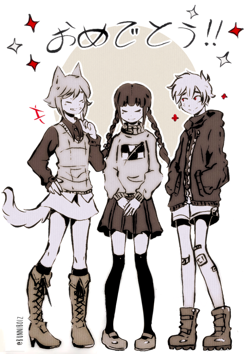 some yn protags ❤ i'm excited for new yume nikki content!!