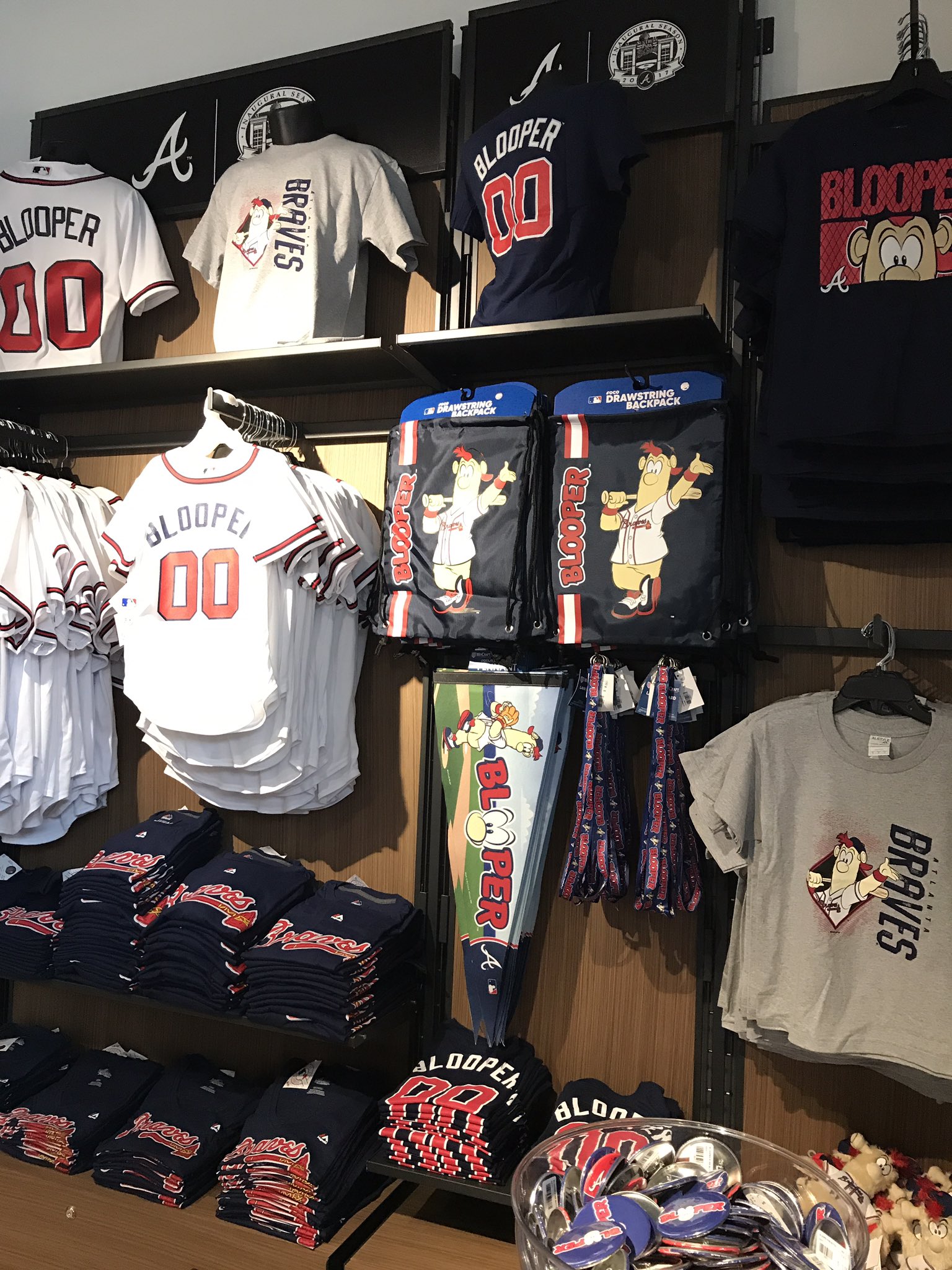 Braves Retail on X: The new mascot is BLOOPER! Merchandise available  now at the @Braves Clubhouse Store & Kids Store!   / X