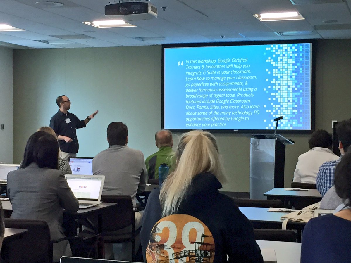 LMUsoe's tweet photo. Happening now: engaging discussions in our workshops led by @GoogleForEdu @AppleEDU @LMUiDEAL #SOEEdTech18 https://t.co/Thv4xEp4Px