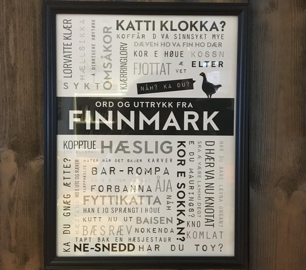 Nomadic_Inday's tweet photo. There r hundreds of different #dialects spoken across Norway. Each #town &amp; #village has its own take on d #language &amp; this s what makes learning #Norwegian so hard. In #Finnmark (see foto) here u can see some good examples 😃  #alta #nomadic_inday #travel #explore #life #facts https://t.co/PTGPu9YZEV