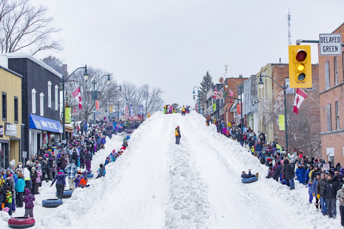 MuskokaBrewery's tweet photo. Feeling a little #shinnicked after tobogganing down Main St.? Drop by the Brewery for a fresh pint and warm up by the fire. https://t.co/UJ7loNHw0j