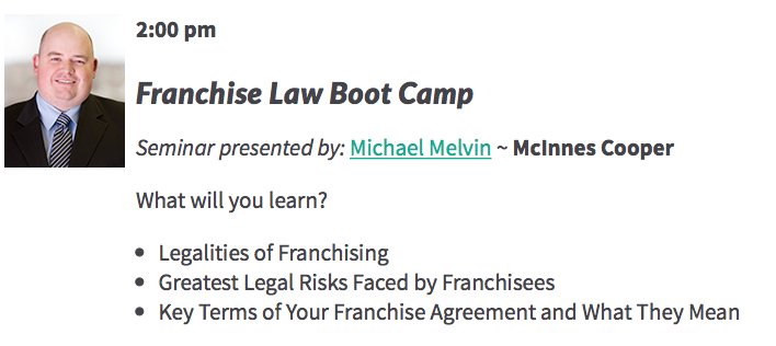 MikeMelvin8's tweet photo. @FranchiseExpoCA @mcinnescooper It was terrific to deliver the details on #FranchiseLaw! #BetheBoss https://t.co/7THZ9hhjxd