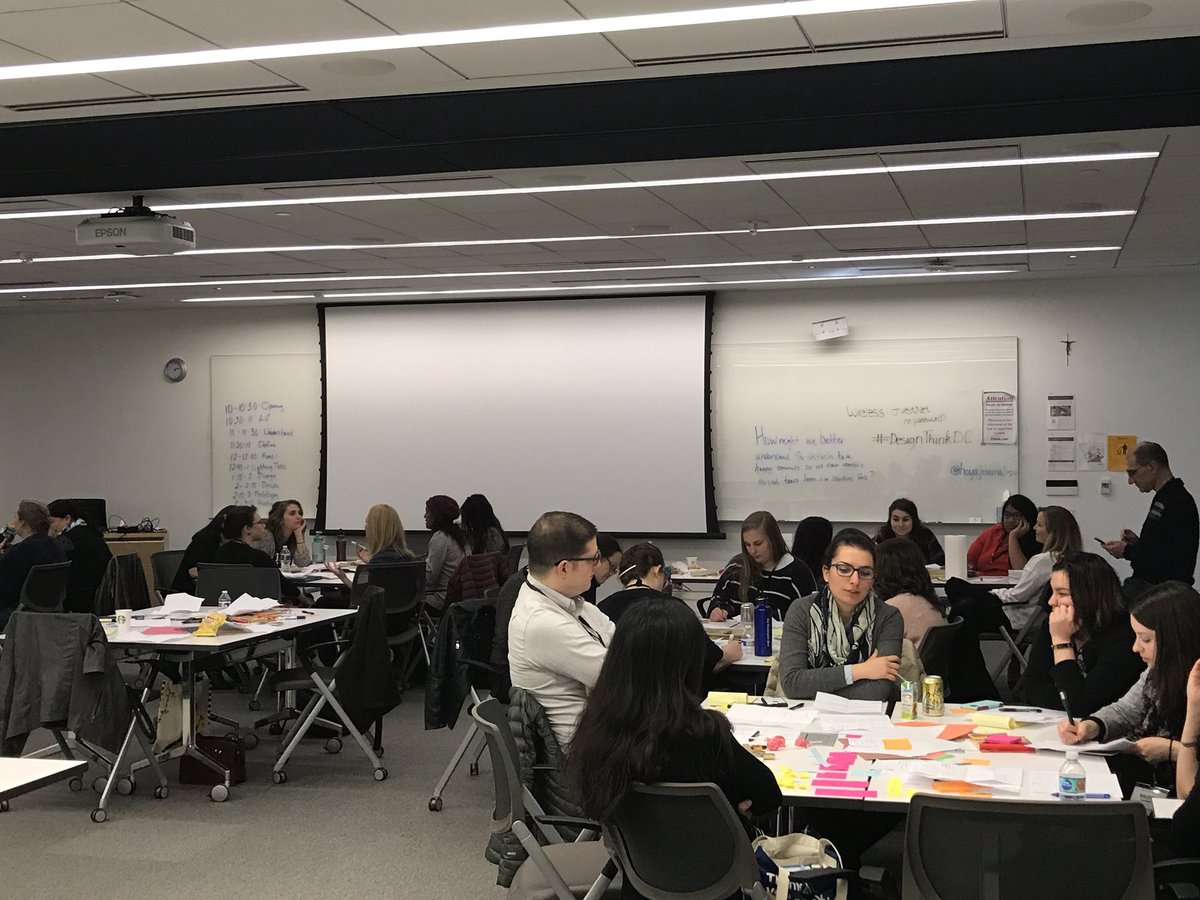 elizabeth_shell's tweet photo. Prompt: “Commuters need a way to ___<verb>___ because ___<surprising insight/pain point>____. #DesignThinkDC https://t.co/hURtQLKPyr