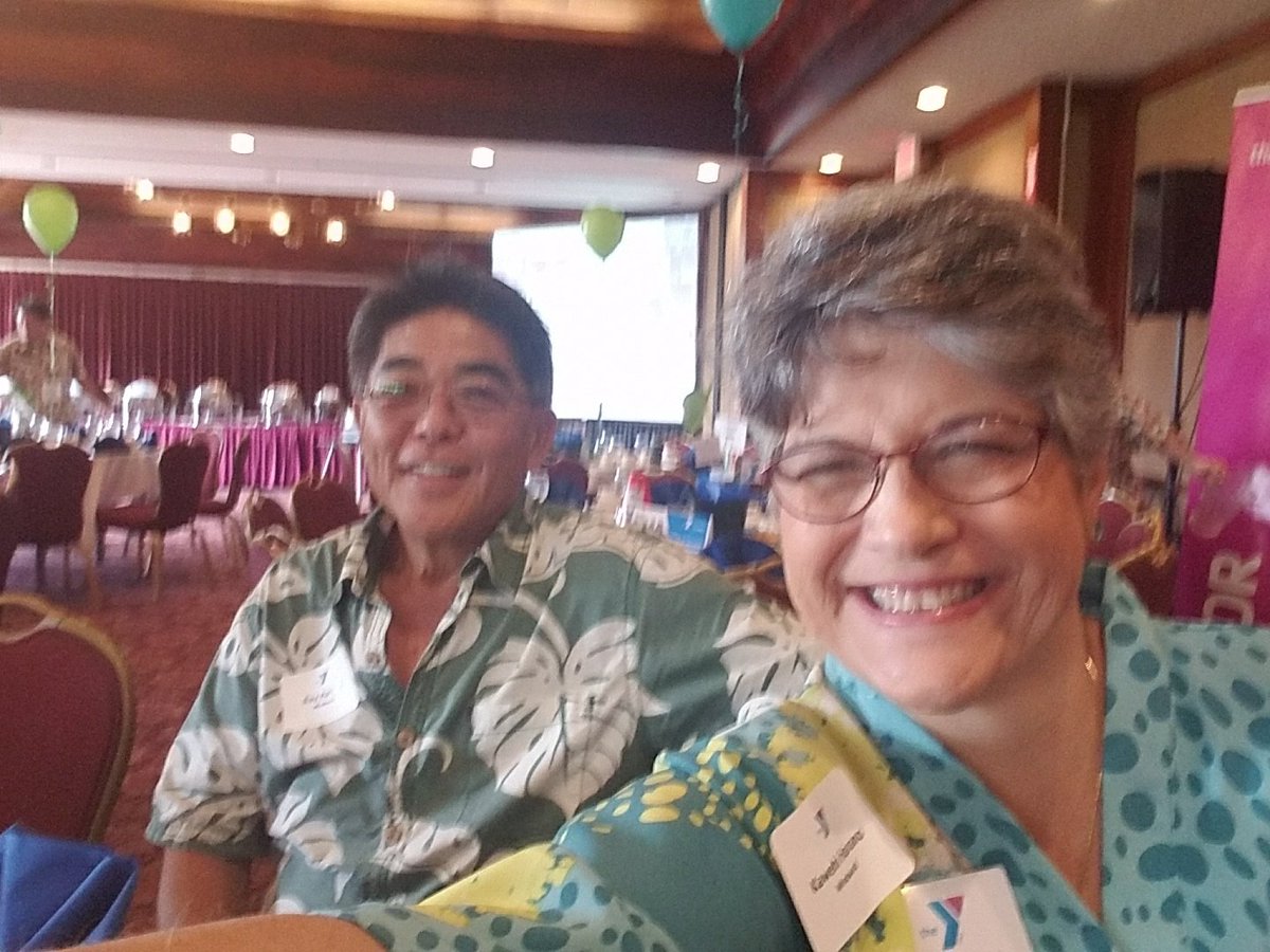PKawehiMorrison's tweet photo. My Hubs is with me Today! #YHonoluluAC https://t.co/LPDkV1mqky