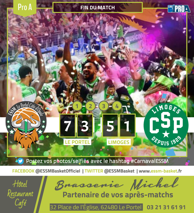 ESSMbasket's tweet photo. LE CHAUDRON ON FIRE, LE CHAUDRON ENVAHI ! 🔥🎉
Victoire des Stellistes 73-51 🆚 @limogescsp devant un public incroyable...

Partagez vos photos/selfies avec le hashtag #CarnavalESSM pour tenter de gagner deux places pour le match contre @ASMonaco_Basket https://t.co/BOMSafs0Q7