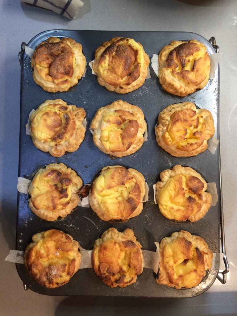 Raspberry and custard tarts. So, how is your Saturday panning our.