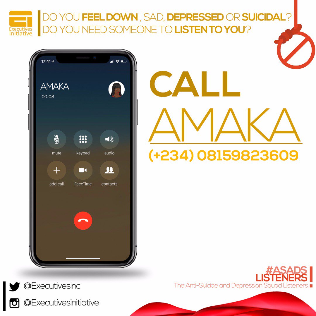 Executivesinc's tweet photo. #SayNotoDepression
#NotoSuicide
#NotoSadness
#Asads https://t.co/mfwDqX7vhG