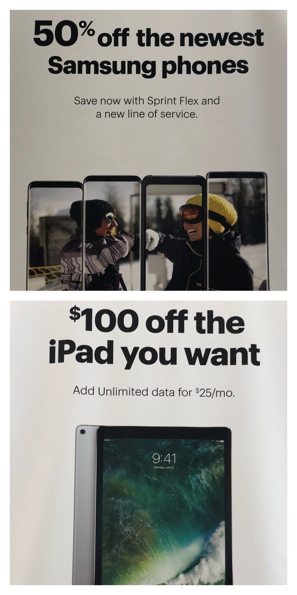 What a time to be a Sprint customer or finally switch and get the iconic devices you deserve! #iPhoneX is only $30 a month! If that wasn’t enough, get the #iphone8 and get one on us! Android more your speed? 50% yes 50%!! Off the latest S8/S8+/note8! <a href="/MikeXPC/">Mike</a> <a href="/GFLO1010/">Giovanni Flores</a>