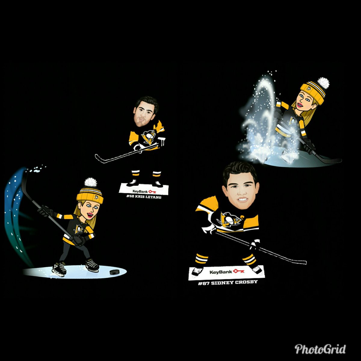 Bethebeth78's tweet photo. Just enjoying a game with my two favorite players! #PensLens https://t.co/hRYlaku8EK