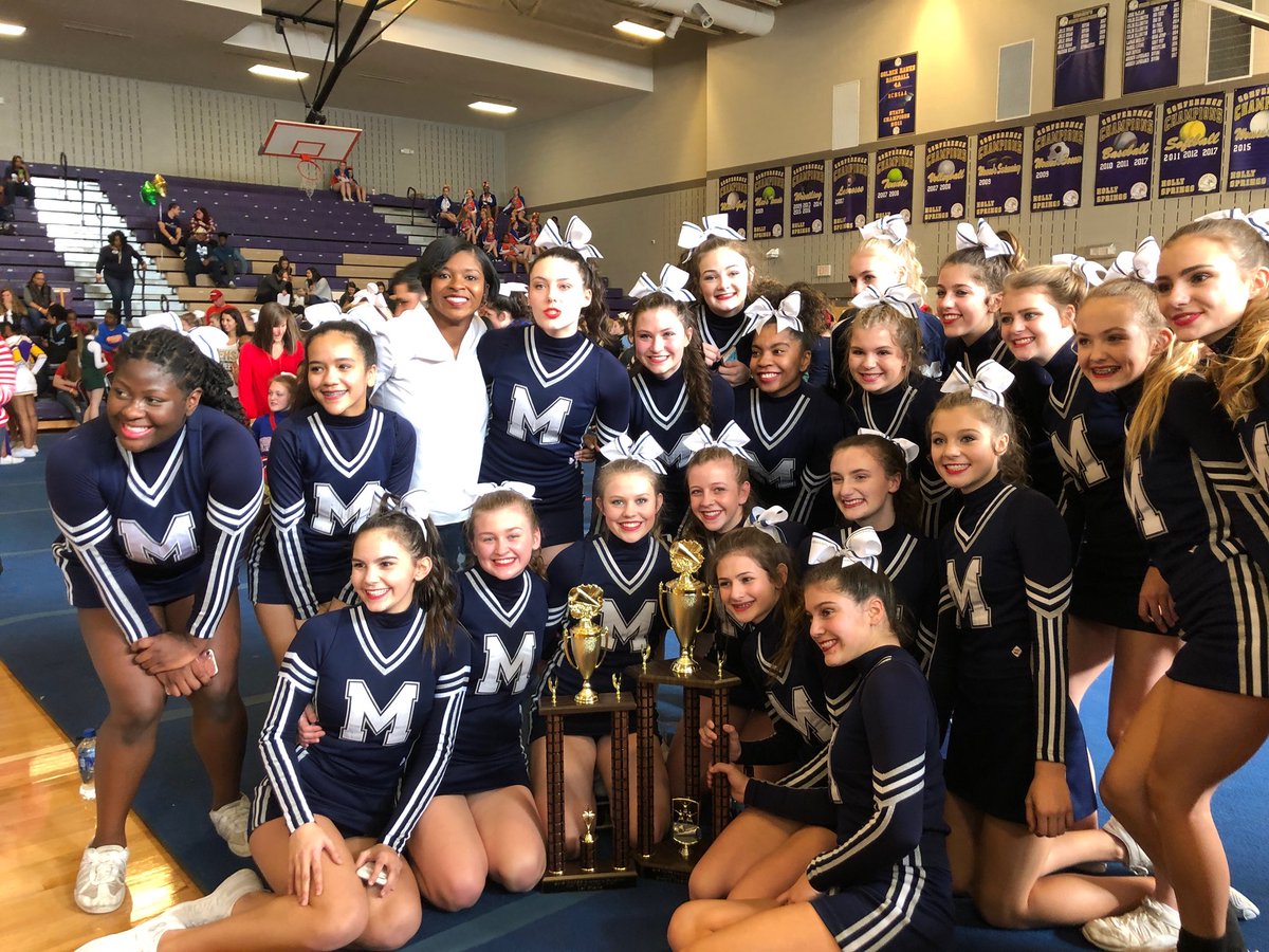 duane_flowers14's tweet photo. Congratulations Ladies!!!  I’m so proud of you.  In case you haven’t heard, the @MHSJV_Cheer is the 2017-2018 Wake County JV Cheerleading Grand Champions!!! https://t.co/RXN4mpeLM5