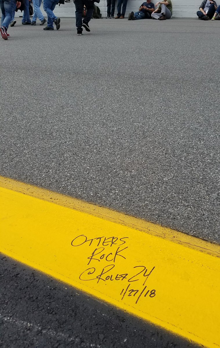 Otters tagged the track at the Rolex 24 at Daytona #ottersmatter <a href="/cypresscreekvcs/">Cypress Creek</a>