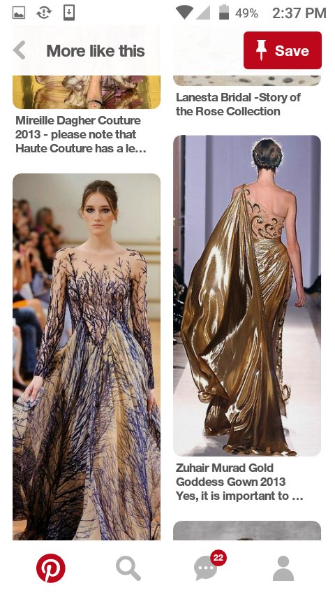 FMooreDesigns's tweet photo. #Designer Z. Murad has some nice stuff out there. For some reason, his stuff makes me think of other things. Examples: the first dress (attached) or maybe the model makes me think of the movie Columbiana. The second dress makes me think of gold wrapping paper and good chocolate. https://t.co/ZhKtlCvnjG