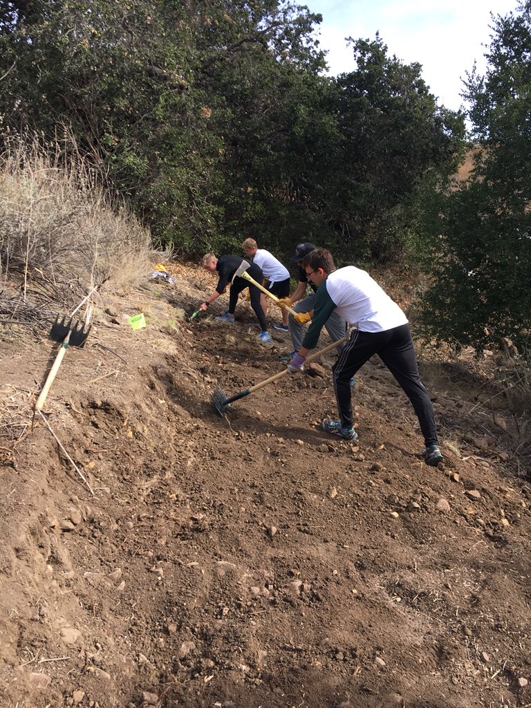 Stern_Josh_'s tweet photo. Doing some community service for a new Cross Country course in The Marmonte League. https://t.co/vbhSYOSvGc