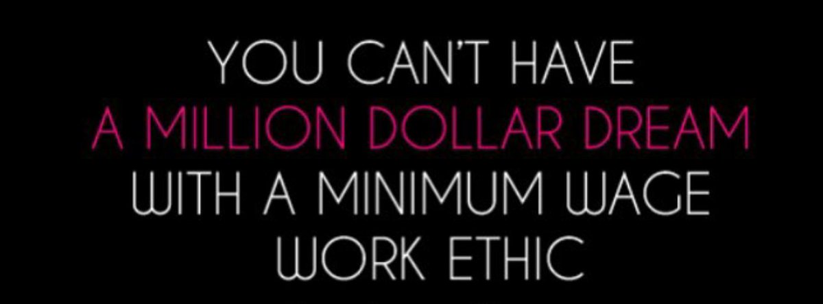 SamellaHorsley's tweet photo. You can't have a #million #dollar #dream with a minimum wage work ethic. #AskSamella #SamellaHorsley #workhardplayhard #grindtime $$$$ ;-) #millionaires #Entrepreneurship https://t.co/7i5Glo6Sc3