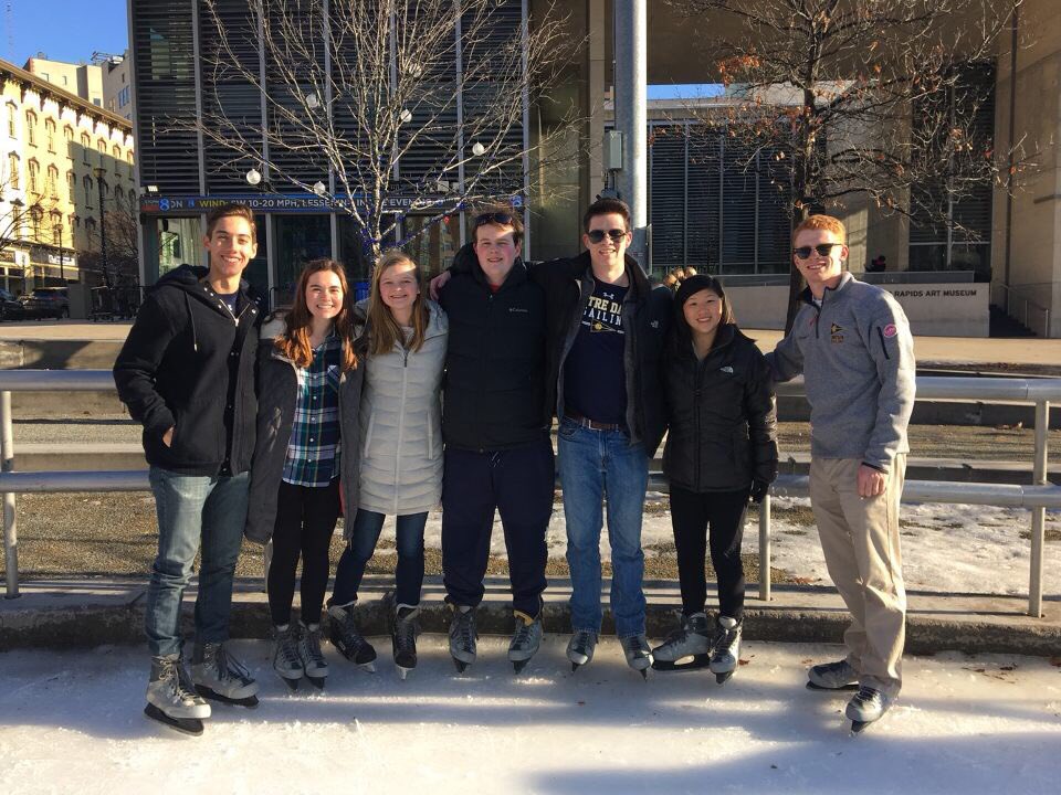Sailing: Water in all forms. Some of our officers are enjoying the ice before <a href="/MCSAsailing/">MCSA Sailing</a> Midwinters!