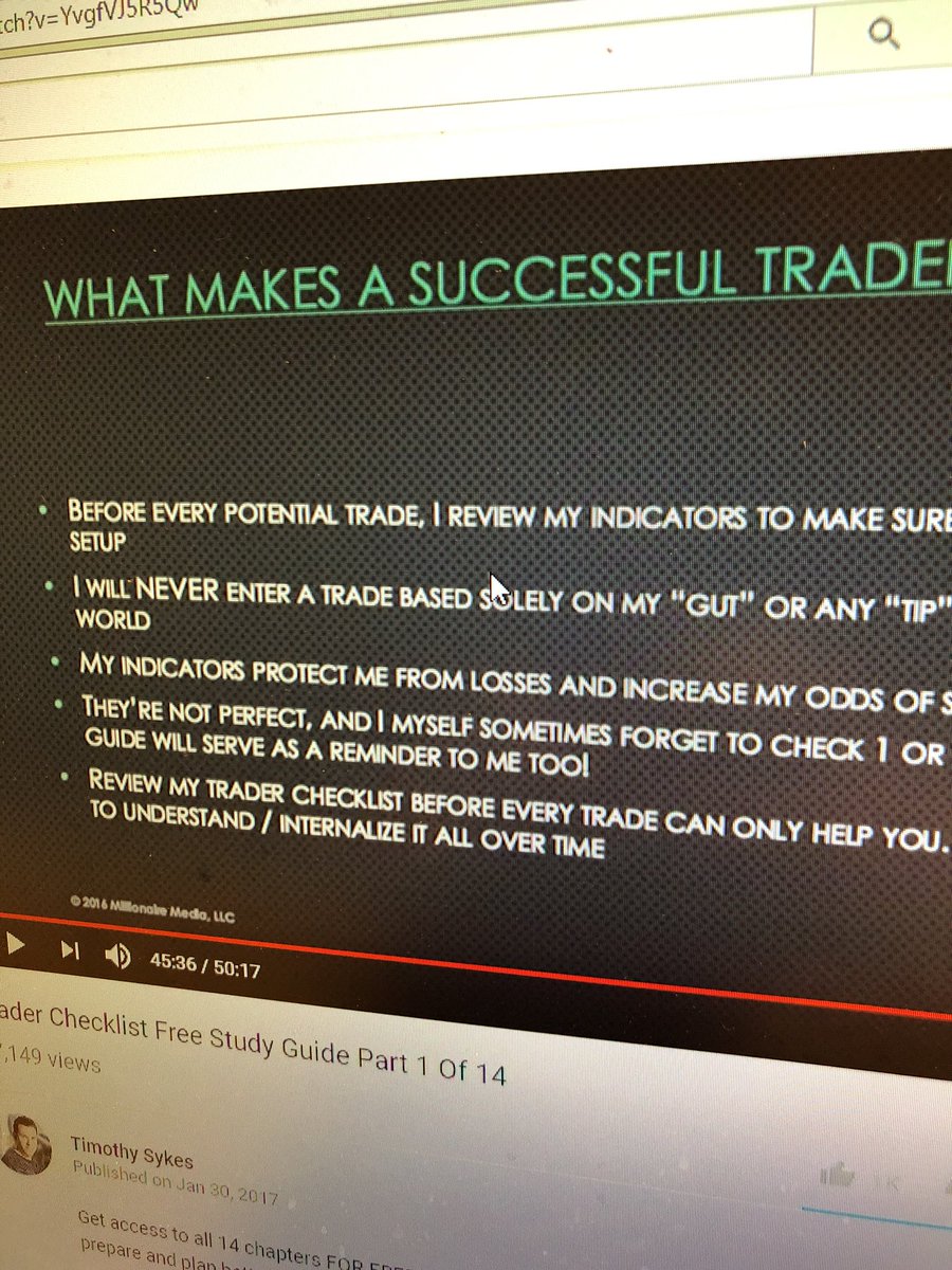 YouMakeTheTrade's tweet photo. Havnt traded in about a year due to many reasons but I’m back and ready. But back to step 1 study,study,study! @timothysykes https://t.co/RjuxYRcezm