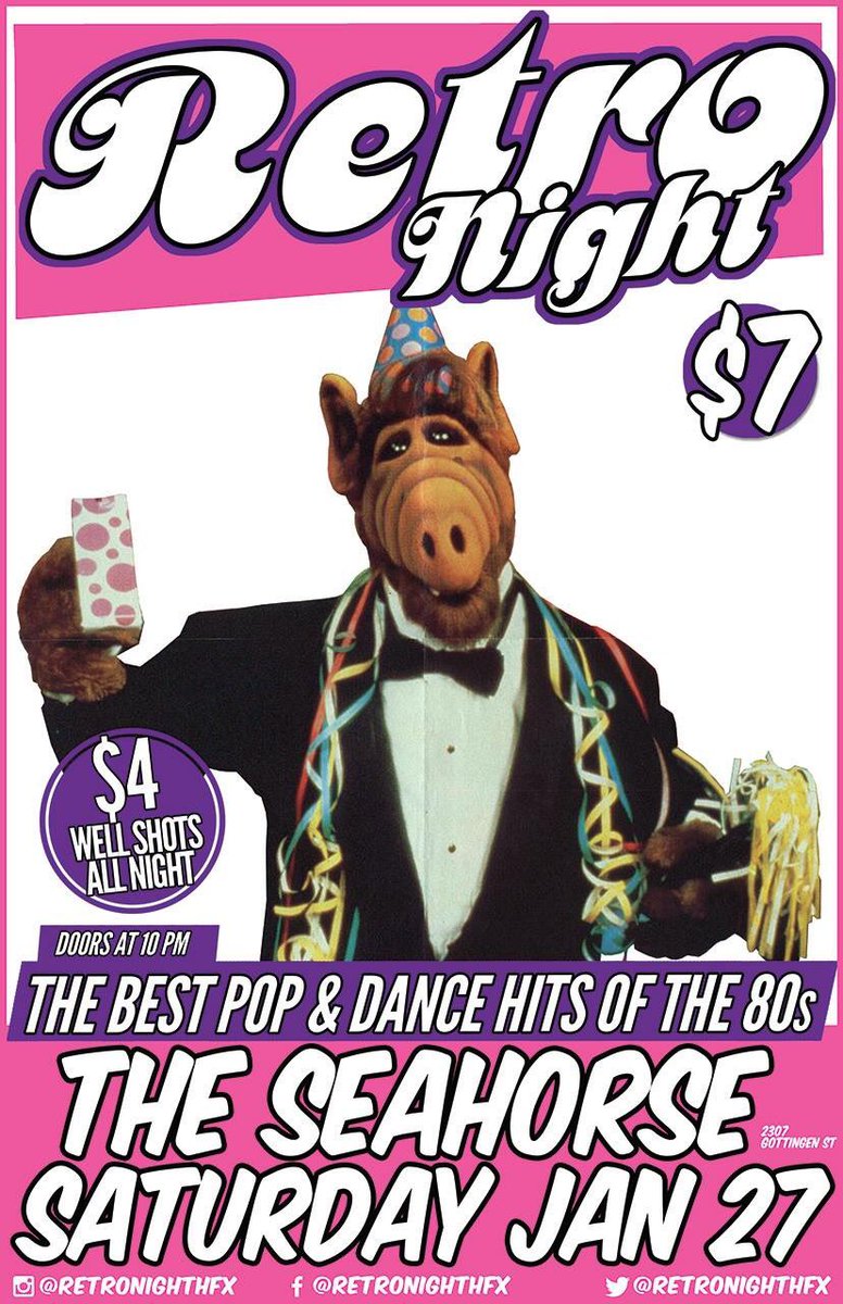theseahorse's tweet photo. Tonight! All 80s dance party. A #halifax tradition with @RETRONIGHTHFX https://t.co/3n541S8tau