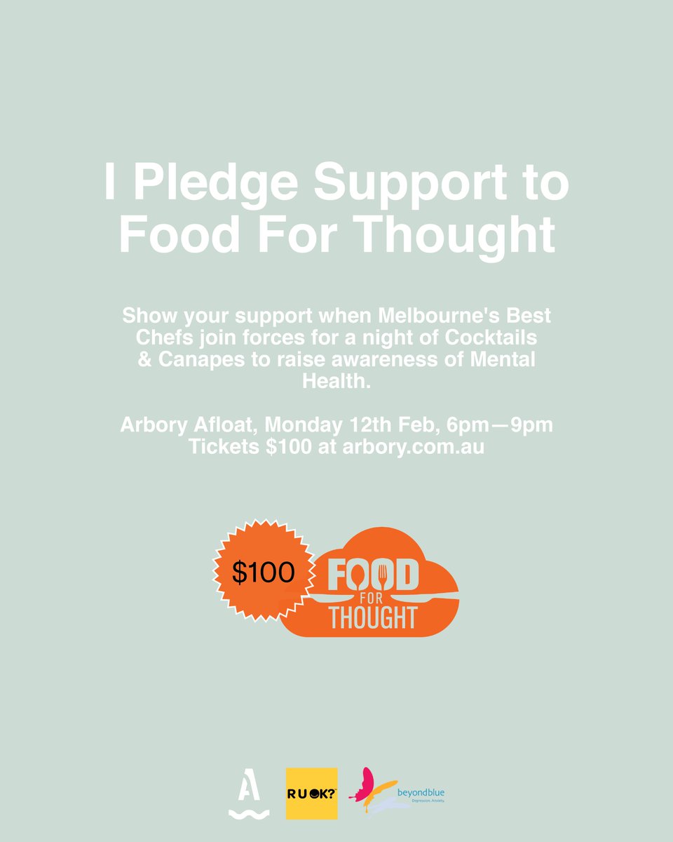 hilarymcnevin's tweet photo. @MaLmeiers @arboryeatery @John__Donegan https://t.co/WvOAvTLLoh @NickBennettchef #foodforthought @beyondblue @ruokday https://t.co/x3qEKHnfzP