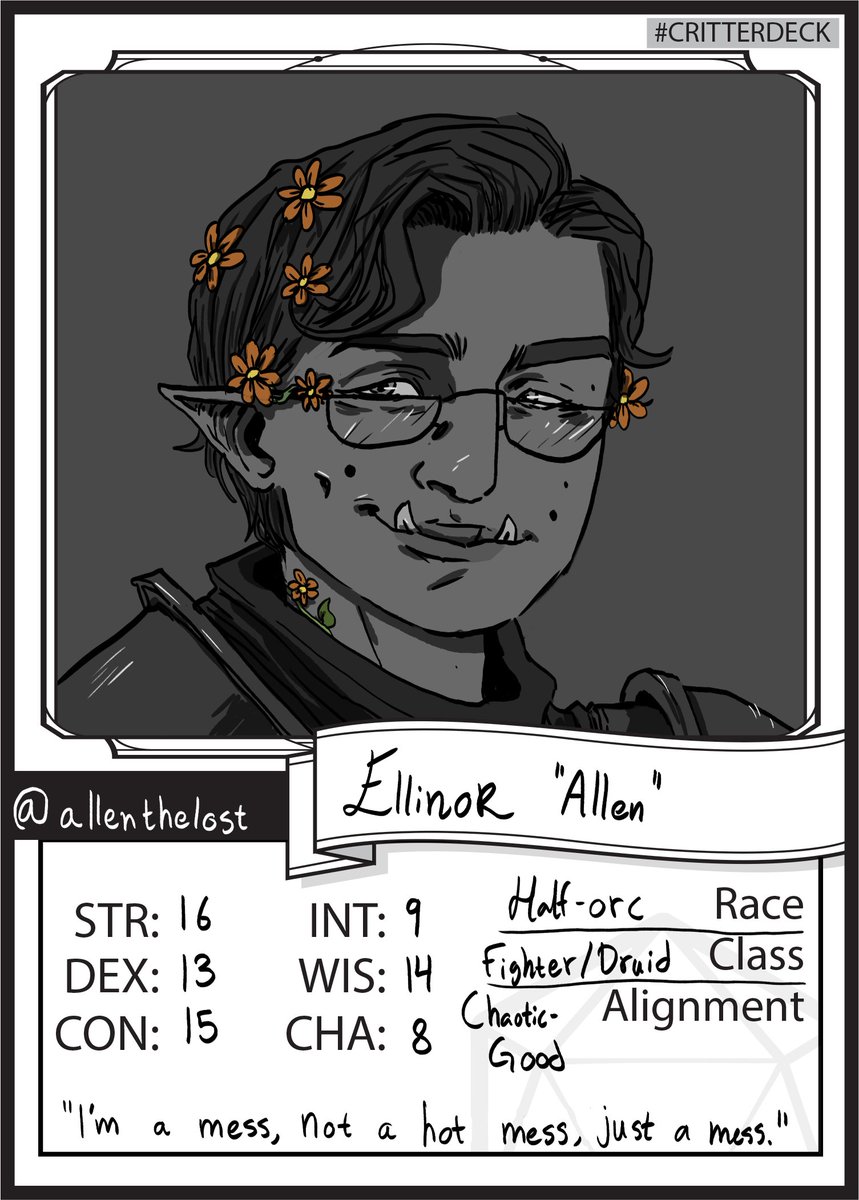 So I tried. Omg did I try. #CriticalRoleArt#criticalrole
#Critterdeck 