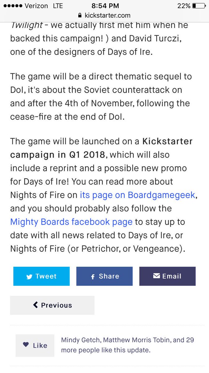 playersaidblog's tweet photo. @beatdarwin @mighty_boards Found this online for #NightsofFire Kickstarter. It appears they will have a reprint for #DaysofIre as an option. https://t.co/d7r44rtX76