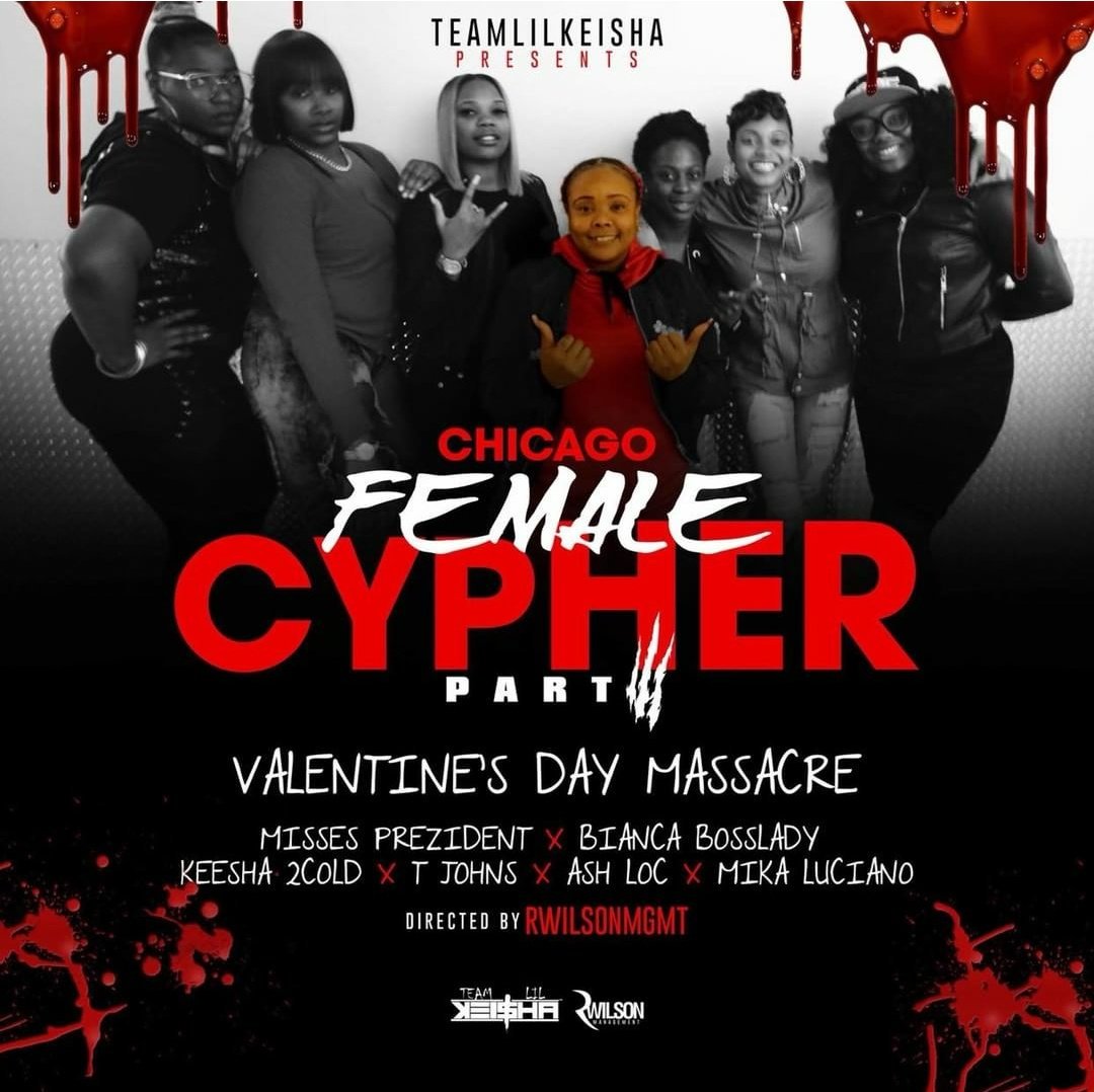 missesprezident's tweet photo. #ChicagoFemaleCypHERPt3
👸🏽🎤🔥😍🤘🏽💥👑 #ValentinesDay #Massacre #QueensOfTheGo #Femcees #UpComingArtist #tjohns #prezident #ashloc #MikaLuciano #BiPolarBeauty #Keesha2Cold #Burr #BiancaBossLady #GetYoLife #ChicagoFemaleArtist #TeamLilKeisha #RBM #MuzikAffiliated https://t.co/bVOeLuZgOe