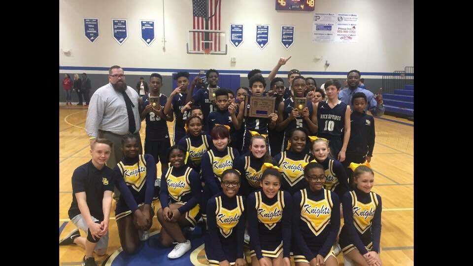 RFM_clarkjen's tweet photo. So proud of this team today!! They played their hearts out and brought home the county championship!! Great coaches, cheerleaders and players!! Great day to be a Rock Springs Knight! https://t.co/fL0NmkC5PF