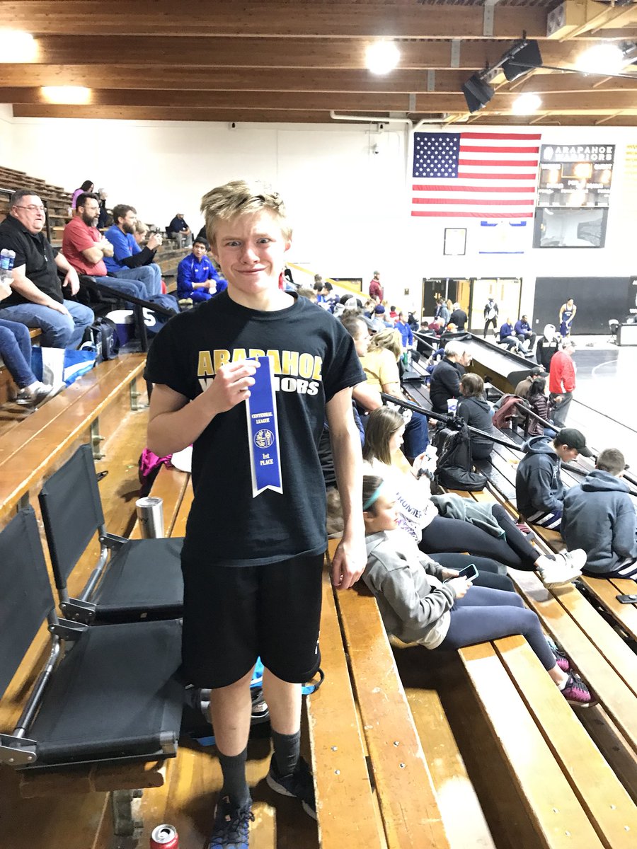 coachjohnson59's tweet photo. Congrats to Parker Cotton (106) and Riley Rottschafer (160)for first place finishes at the 2018 Cetennial League Championships! @ArapGrapplers https://t.co/6cYWoHFQWi
