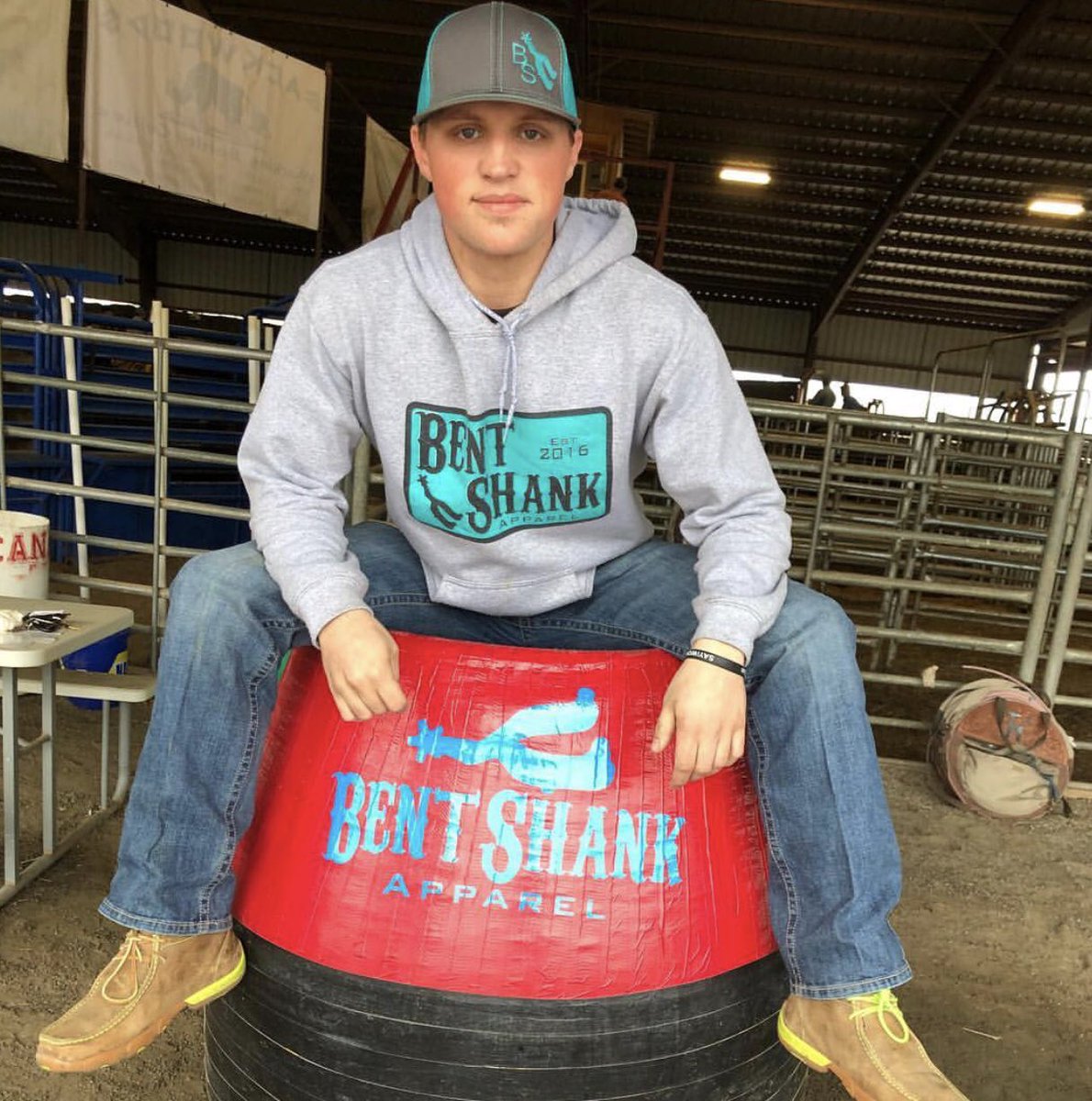 New Decals put on  Bent Shank Funnyman “Chumlee’s “ Can today!!! #rodeo #rodeolife #cowboy #cowgirls