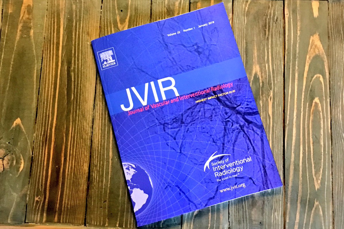 THealeyIRad's tweet photo. I know it’s gonna be a good day when my monthly @JVIRmedia journal comes in! #irad #PeerReview #evidencebased @IUIRad @IURadiology @MikeSchachtMD @DarelHeitkamp @nakoontz @apkamer @wanner_matthew @laurenladd17 https://t.co/f6TumeQh68