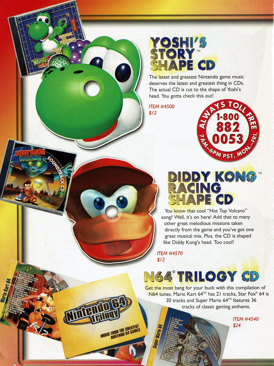 Soundtrack listings from a 1998 Nintendo Power - Super Power