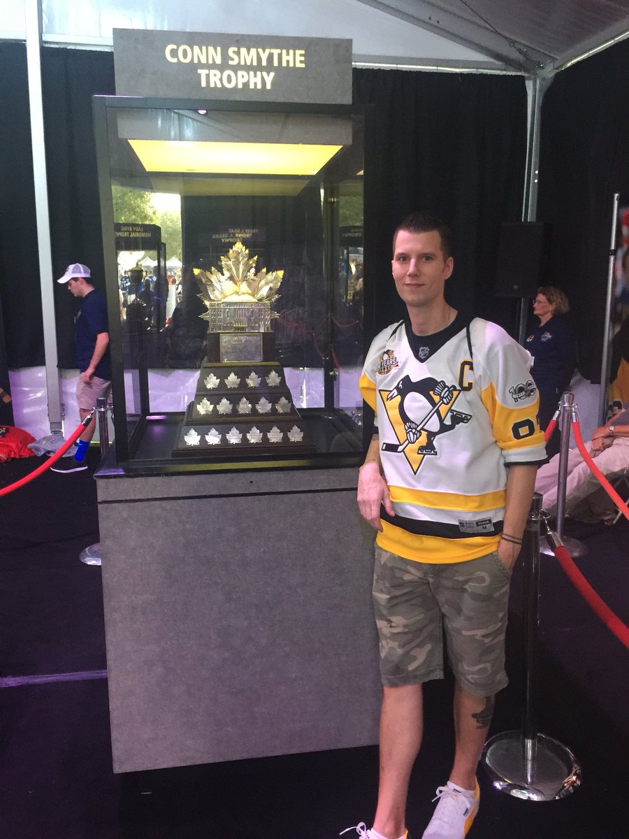 PirateNation22's tweet photo. Such a Dream come true @penguins @NHL Finally got to see our Beautiful #StanleyCup in Person and all the other Amazing NHL Trophies! #Pens #NHLAllStarWeekend #NHLSkillCompetition https://t.co/RAyUZj7482