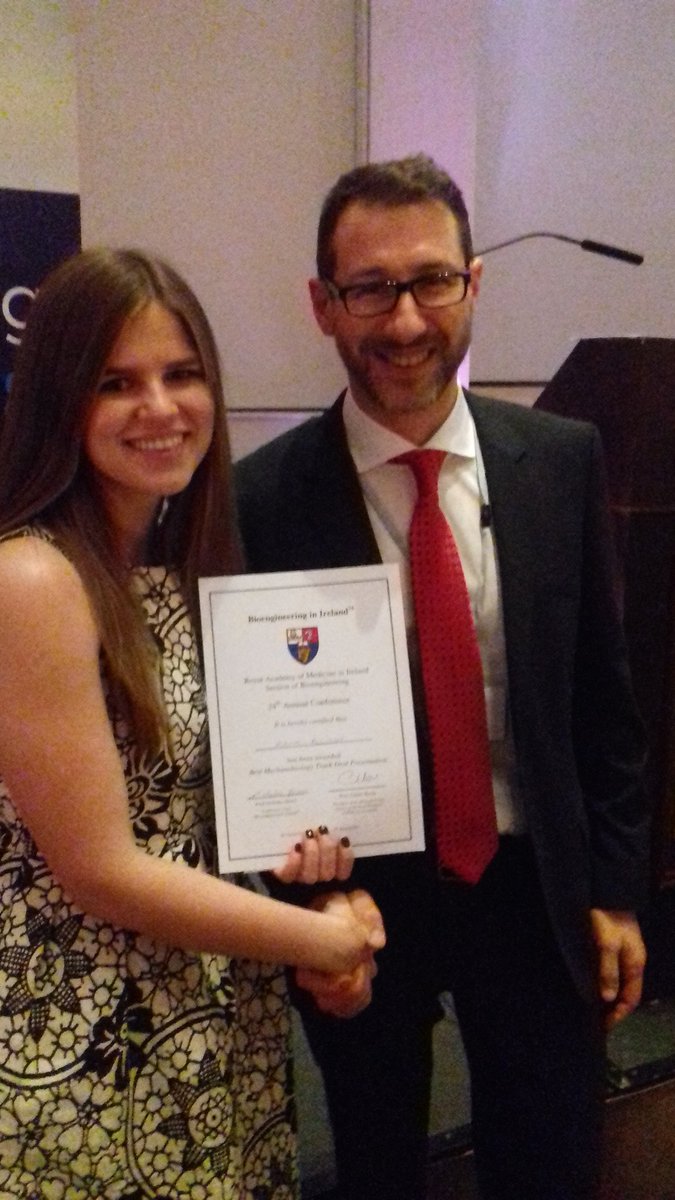 mechanobio_ie's tweet photo. Congrats to @Hollie_Allison for the best mechanobiology talk at #BinI2018 https://t.co/o0DLtJAiHG