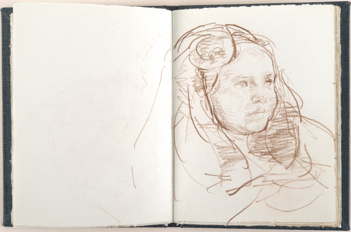 Selina, pastel crayon | From one of my #sketchbooks - #portraiture #portrait #figurative #drawing
