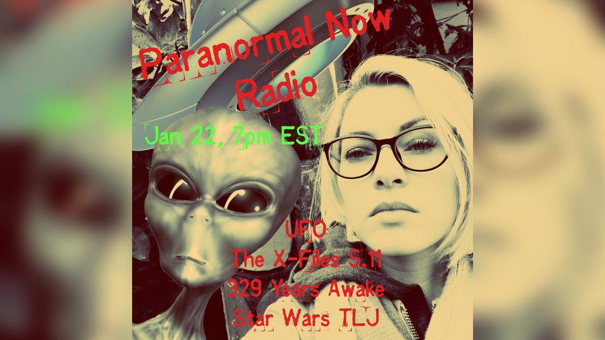 EllieMaloneyFic's tweet photo. Tonight, 11 pm EST join Paranormal Now Radio for a 2hour show! 1st hour talking about the new season of the X-Files & my sci-fi novel 329 Years Awake, 2nd hour discussing Star Wars TLJ with a panel!
https://t.co/MLaY18fpfg
#scifi #thexfiles #starwarsthelastjedi #329YearsAwake https://t.co/cLhnxPBYj0