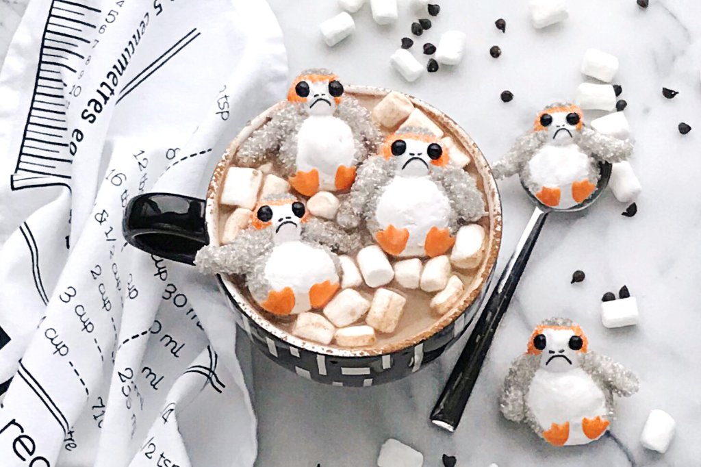 Disney_Family's tweet photo. The Porg-fect cup of hot cocoa isn't light years away! Make your own cup full of adorable Porg marshmallows! https://t.co/wlWKiDRkai ☕ https://t.co/ruP9QBlsYC