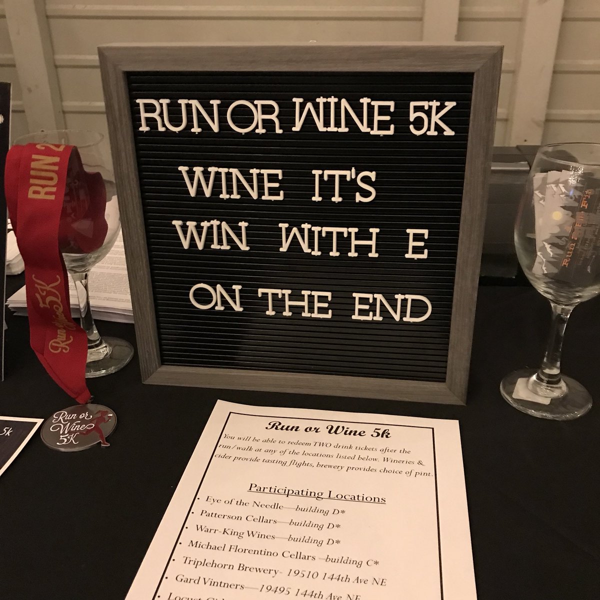 elizapenick's tweet photo. Hanging out &amp; having fun at the #runorwine with our friends @Run2BeFitt #TeamHeifer @Heifer https://t.co/Yq72a7uJqh