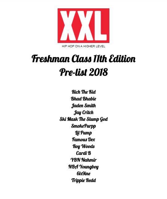 2018 xxl freshman 'XXL's 2018