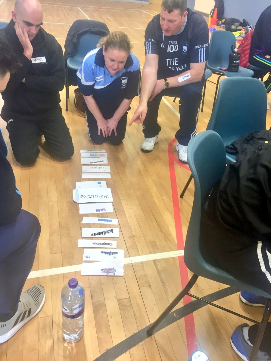 McNabbTeresa's tweet photo. Foundation Course today with @BelcooGAA @TeemoreGFC & @DgonnellyHarps Coaches - a great group, lots of discussion, demonstrations & ideas. Learning from each other #Raisingthebar #ThinkingPlayers #RiskError https://t.co/MlF7FImQit