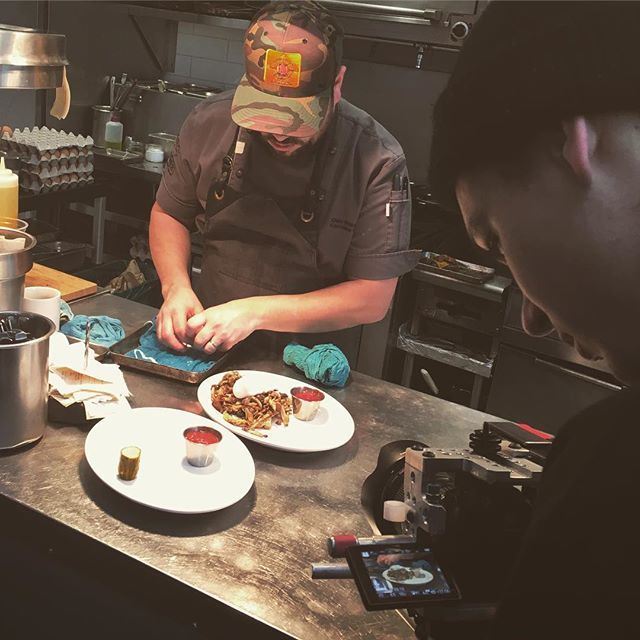 TimberVancouver's tweet photo. Some filming in the Timber Kitchen/Restaurant of our @chefwhittaker today for @ourcitytonight with our friends @jimgordontv @leanwithleeta and @christaleebond Cheers! #cheflife https://t.co/xTSBLDca48