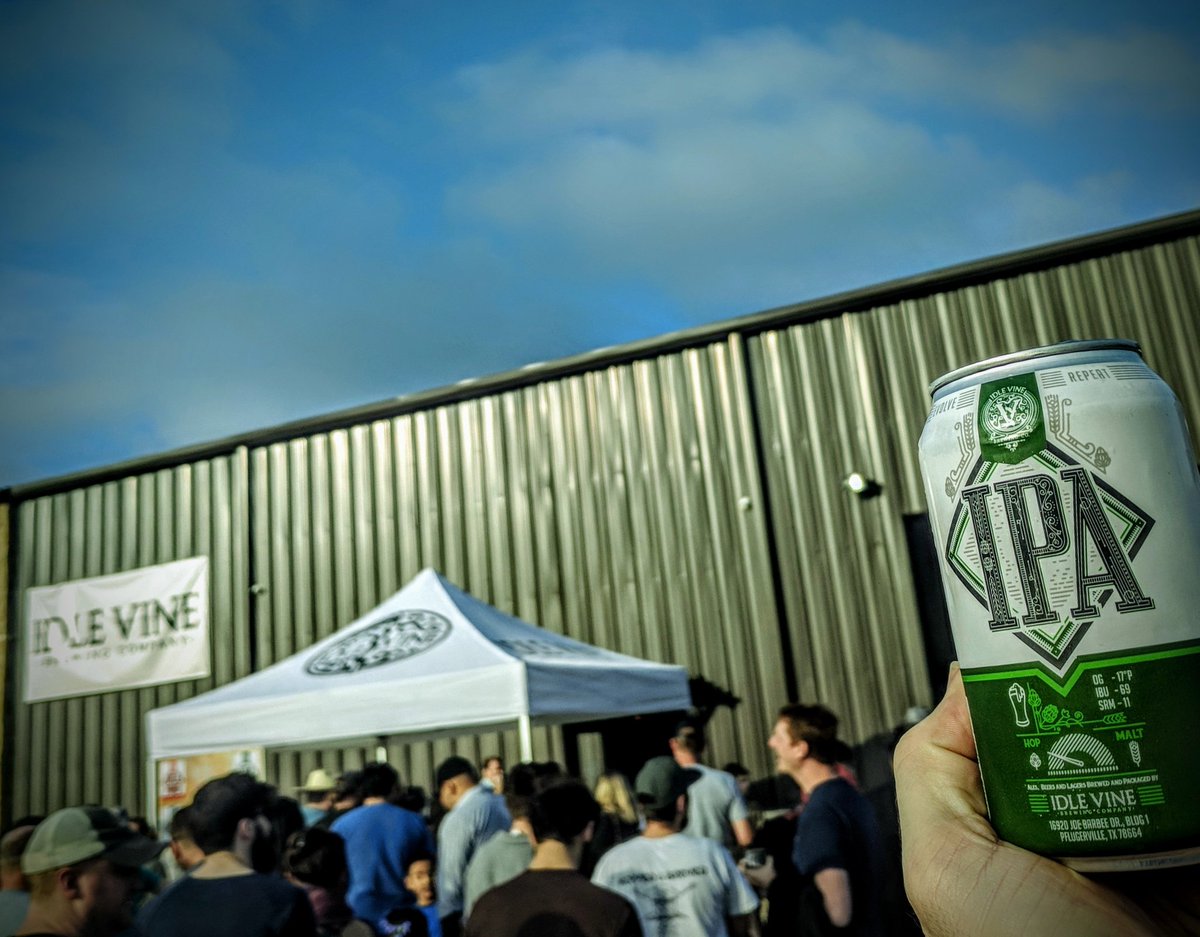 Time flies when you're drinking suds.  Happy 1st <a href="/IdleVineBrewCo/">Idle Vine Brewing</a>.  Thanks for making Pville a lil more be-able.  #TXBeer